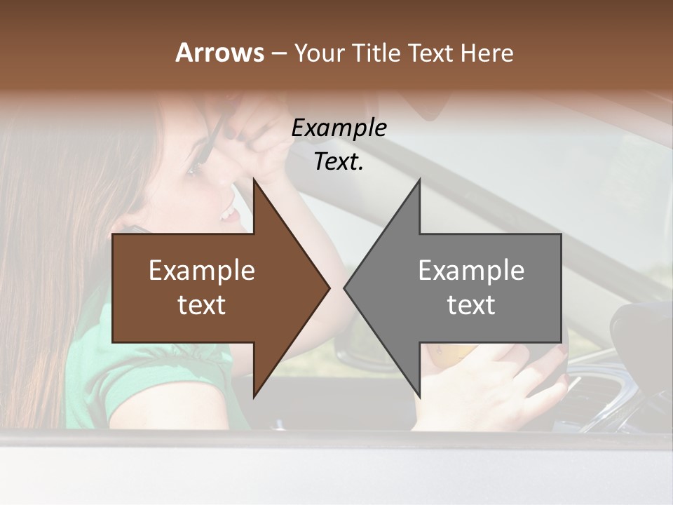Eyes Distraction Driving PowerPoint Template