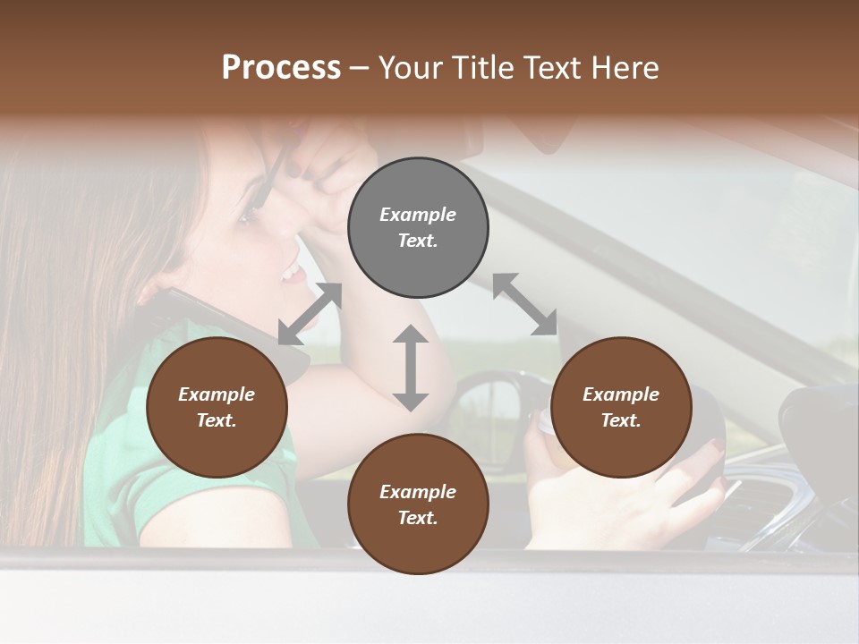 Eyes Distraction Driving PowerPoint Template
