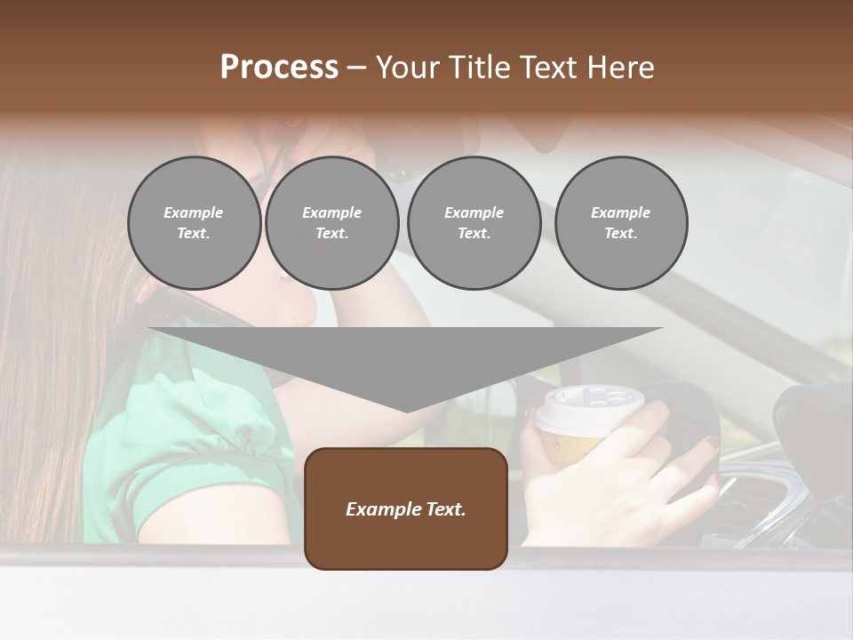 Eyes Distraction Driving PowerPoint Template