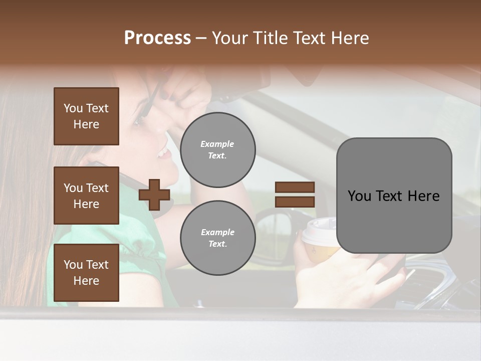 Eyes Distraction Driving PowerPoint Template
