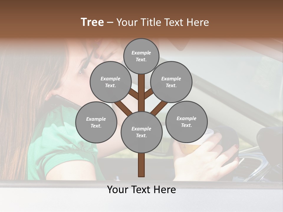 Eyes Distraction Driving PowerPoint Template