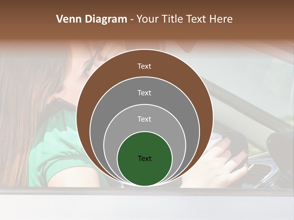 Eyes Distraction Driving PowerPoint Template