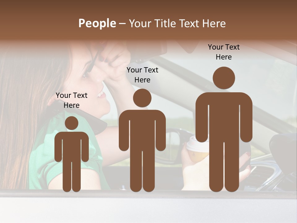 Eyes Distraction Driving PowerPoint Template