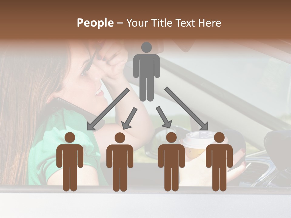 Eyes Distraction Driving PowerPoint Template