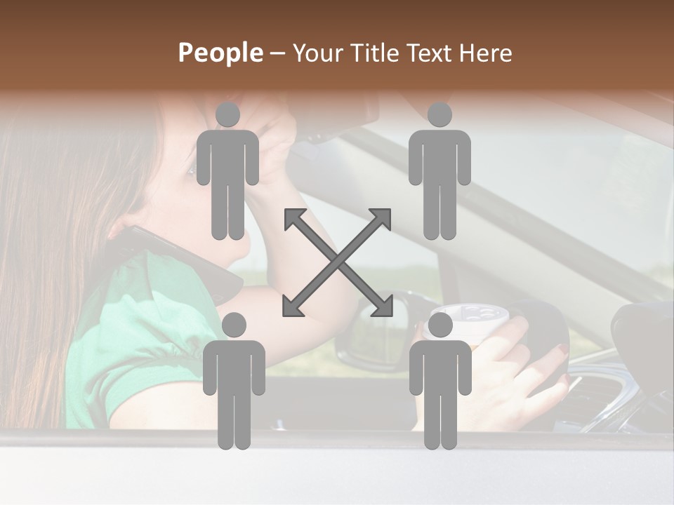 Eyes Distraction Driving PowerPoint Template