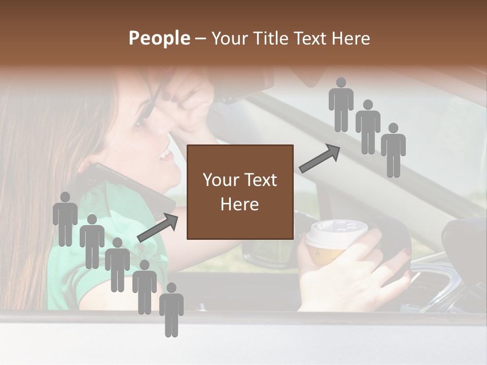 Eyes Distraction Driving PowerPoint Template
