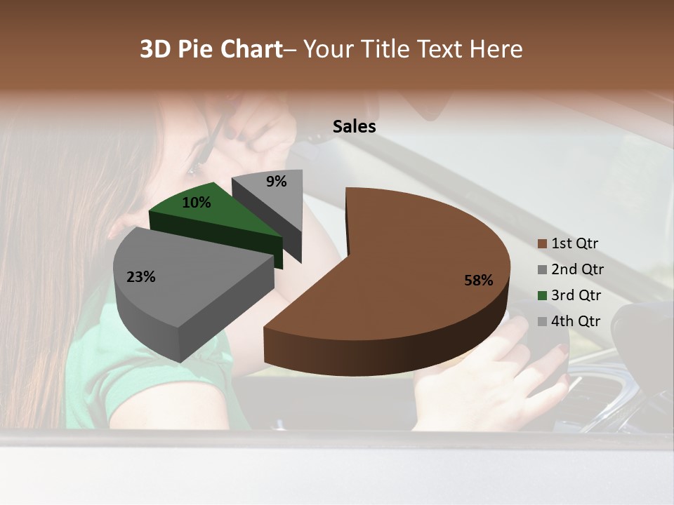 Eyes Distraction Driving PowerPoint Template
