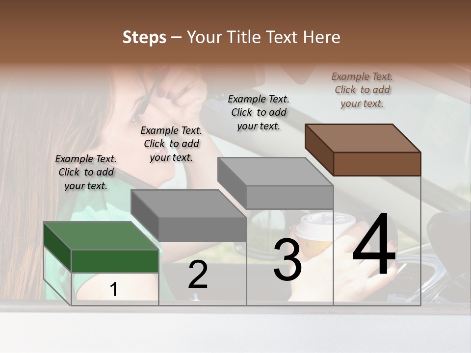 Eyes Distraction Driving PowerPoint Template