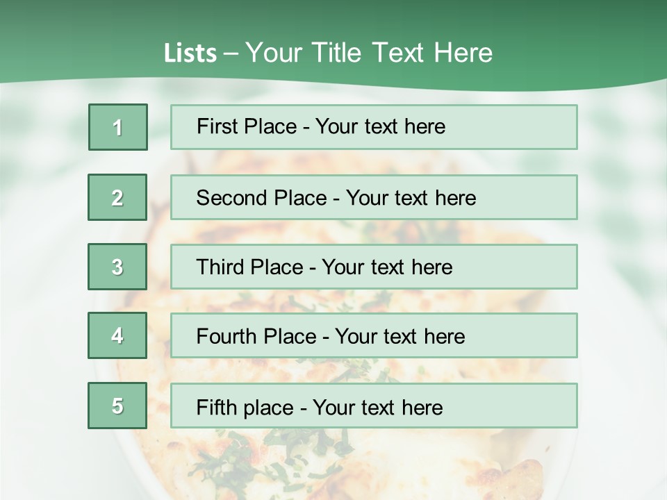 Readytoeat Color Image Penne PowerPoint Template