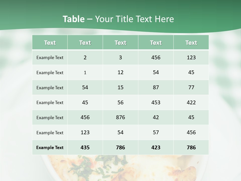 Readytoeat Color Image Penne PowerPoint Template