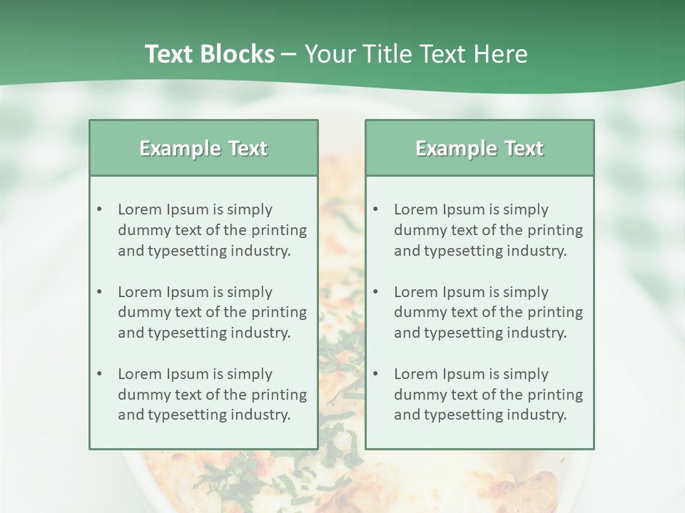 Readytoeat Color Image Penne PowerPoint Template