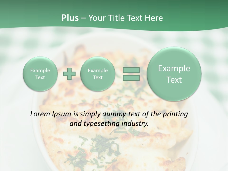 Readytoeat Color Image Penne PowerPoint Template