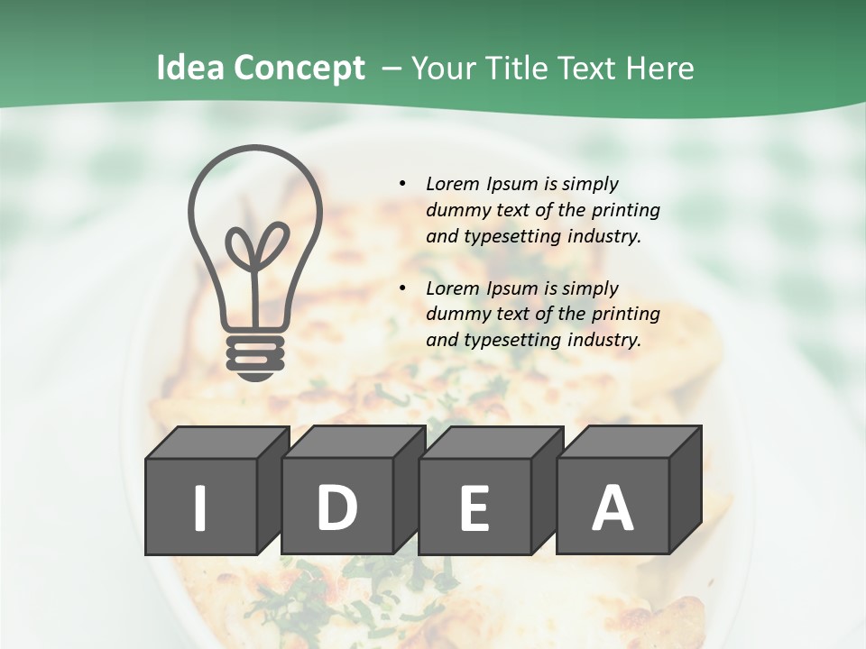 Readytoeat Color Image Penne PowerPoint Template
