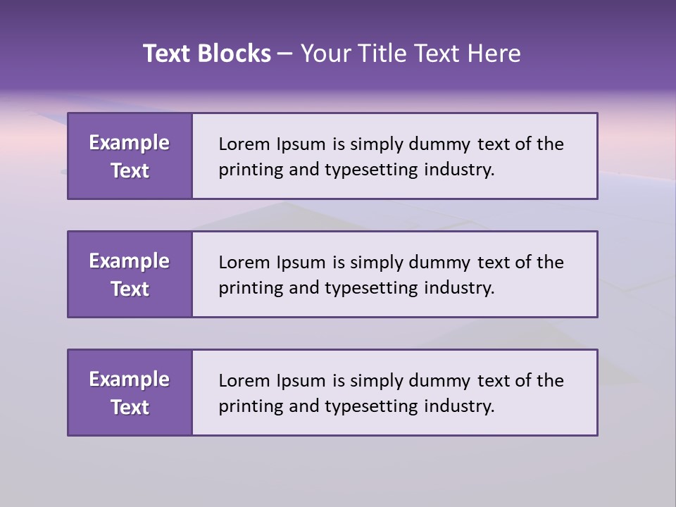 A View Of The Wing Of An Airplane In The Sky PowerPoint Template