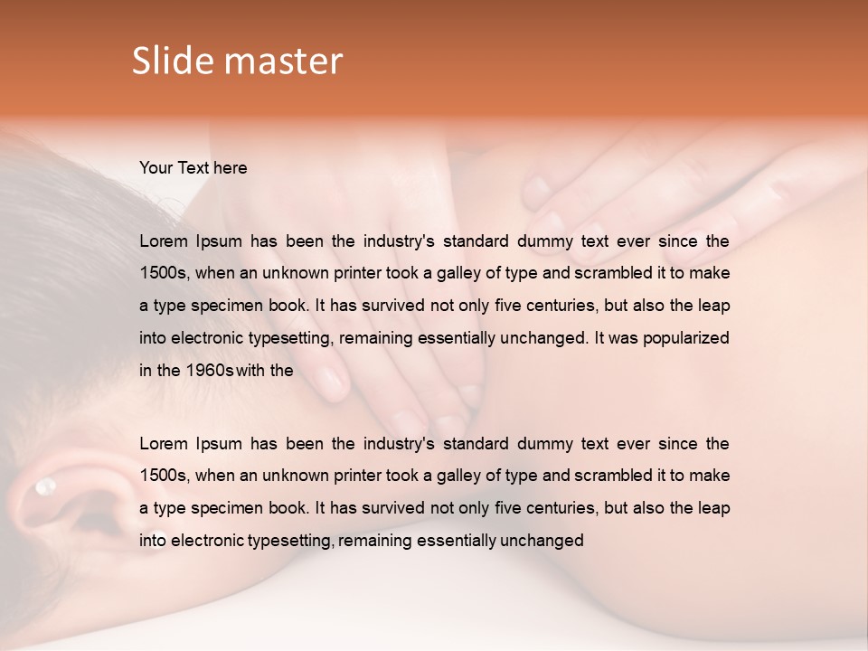 Cream Relaxed Treatment PowerPoint Template