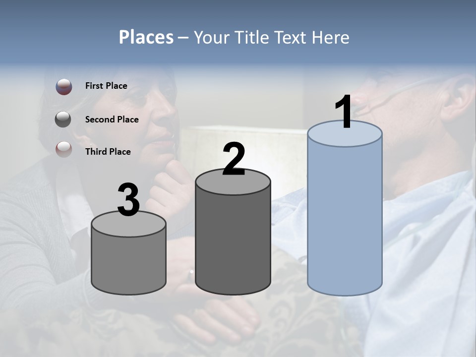 A Man Sitting Next To A Woman On A Couch PowerPoint Template