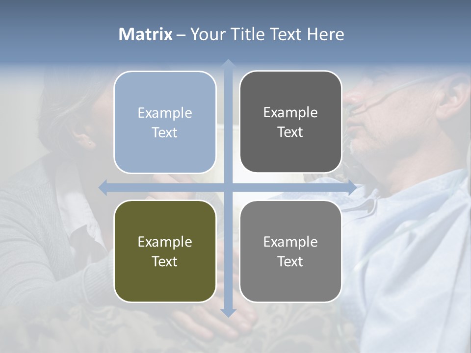 A Man Sitting Next To A Woman On A Couch PowerPoint Template