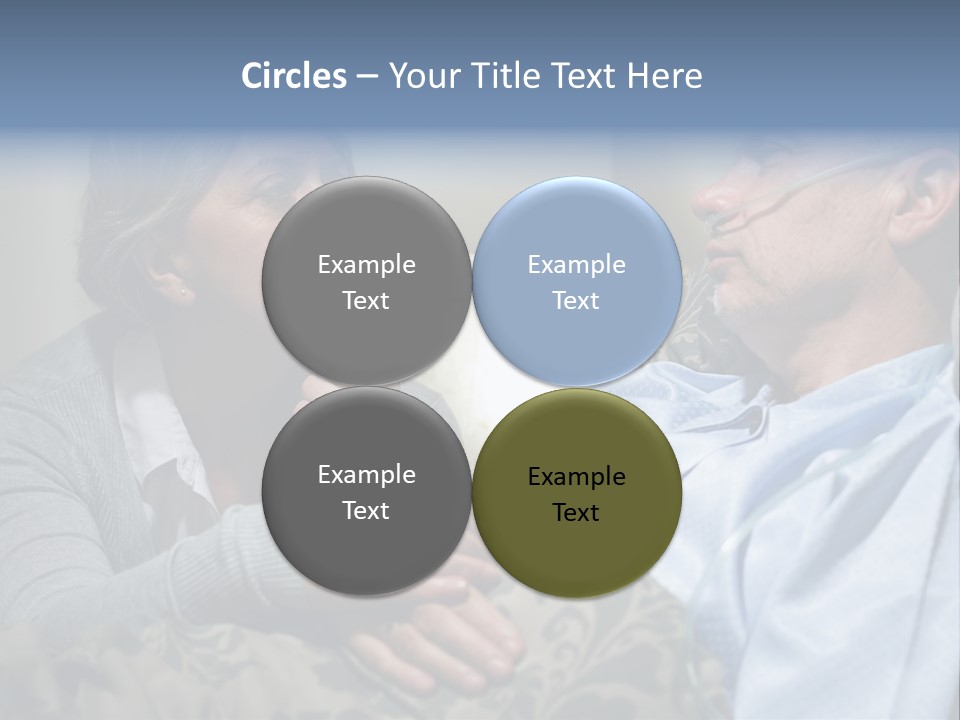 A Man Sitting Next To A Woman On A Couch PowerPoint Template