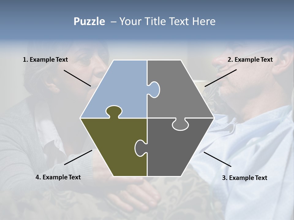 A Man Sitting Next To A Woman On A Couch PowerPoint Template