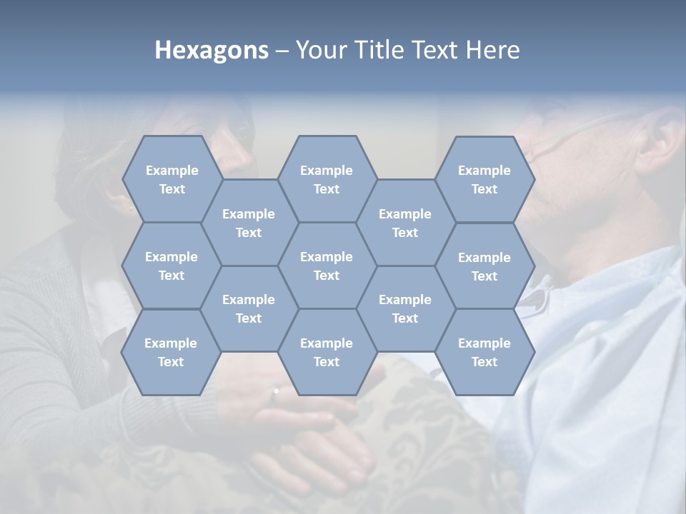 A Man Sitting Next To A Woman On A Couch PowerPoint Template