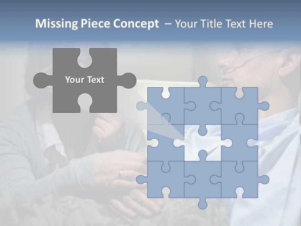 A Man Sitting Next To A Woman On A Couch PowerPoint Template