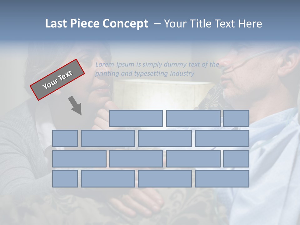 A Man Sitting Next To A Woman On A Couch PowerPoint Template