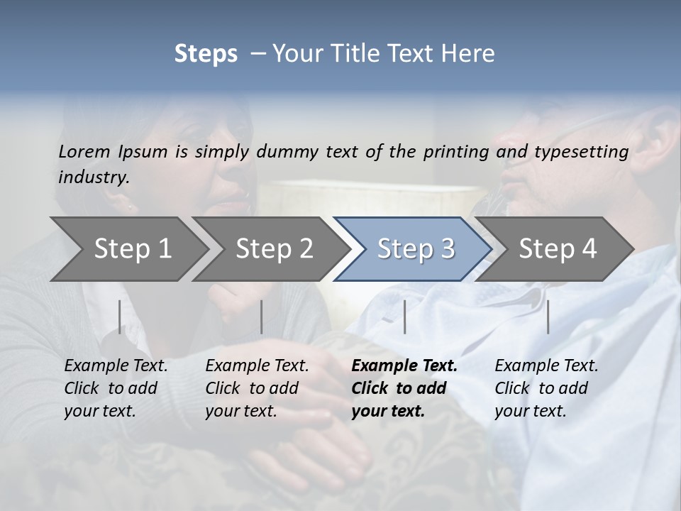 A Man Sitting Next To A Woman On A Couch PowerPoint Template