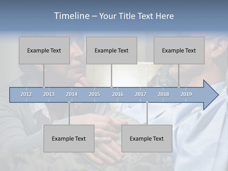 A Man Sitting Next To A Woman On A Couch PowerPoint Template