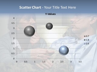 A Man Sitting Next To A Woman On A Couch PowerPoint Template