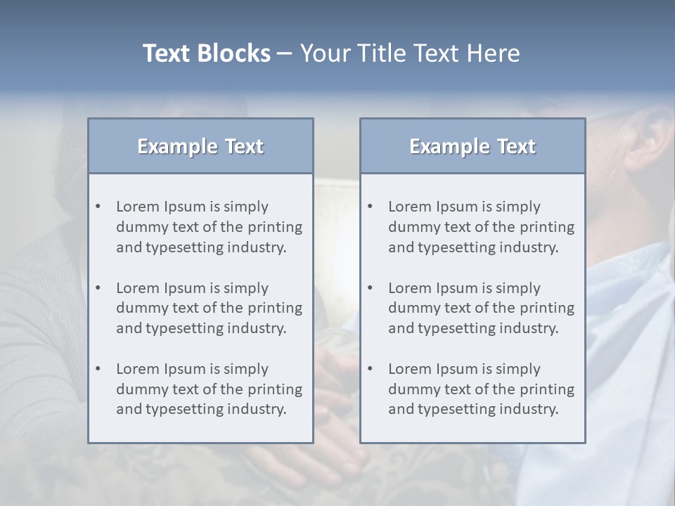 A Man Sitting Next To A Woman On A Couch PowerPoint Template