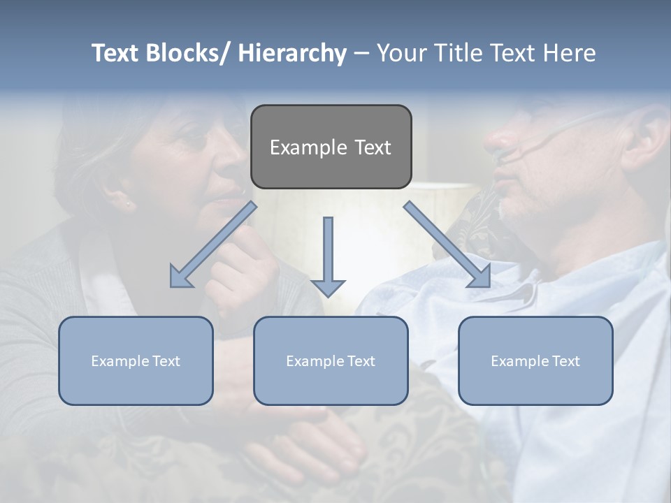 A Man Sitting Next To A Woman On A Couch PowerPoint Template