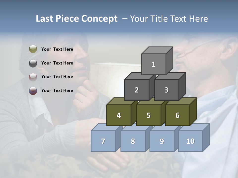 A Man Sitting Next To A Woman On A Couch PowerPoint Template