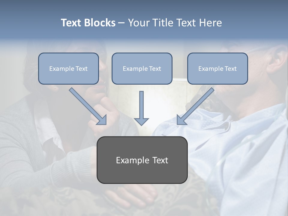 A Man Sitting Next To A Woman On A Couch PowerPoint Template