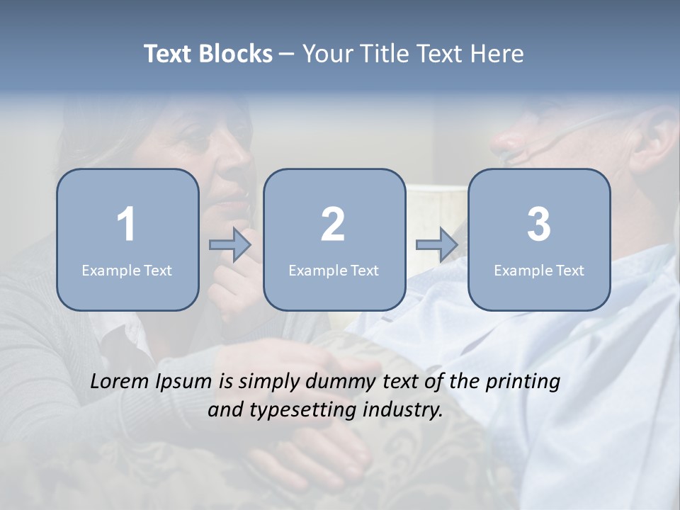 A Man Sitting Next To A Woman On A Couch PowerPoint Template