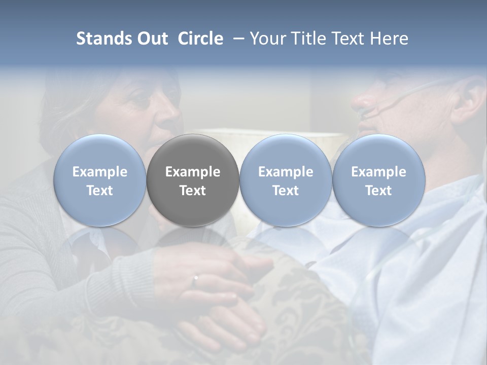 A Man Sitting Next To A Woman On A Couch PowerPoint Template