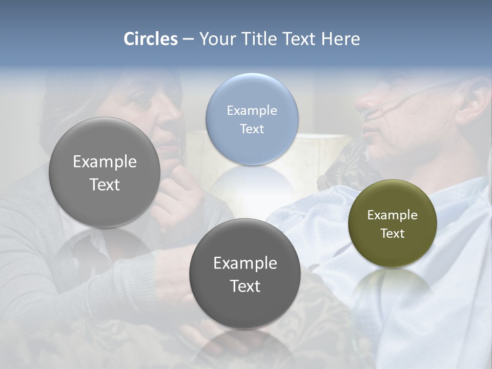 A Man Sitting Next To A Woman On A Couch PowerPoint Template