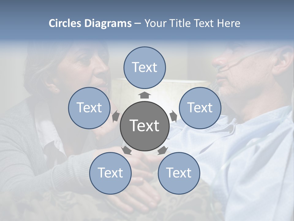 A Man Sitting Next To A Woman On A Couch PowerPoint Template