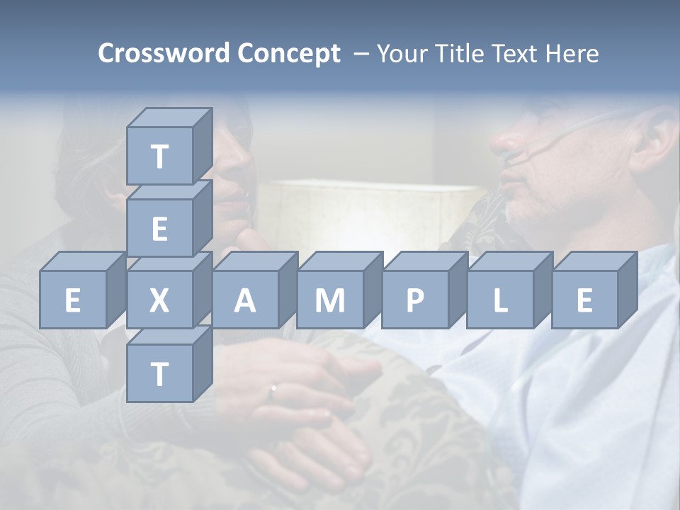 A Man Sitting Next To A Woman On A Couch PowerPoint Template