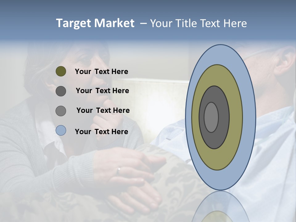 A Man Sitting Next To A Woman On A Couch PowerPoint Template