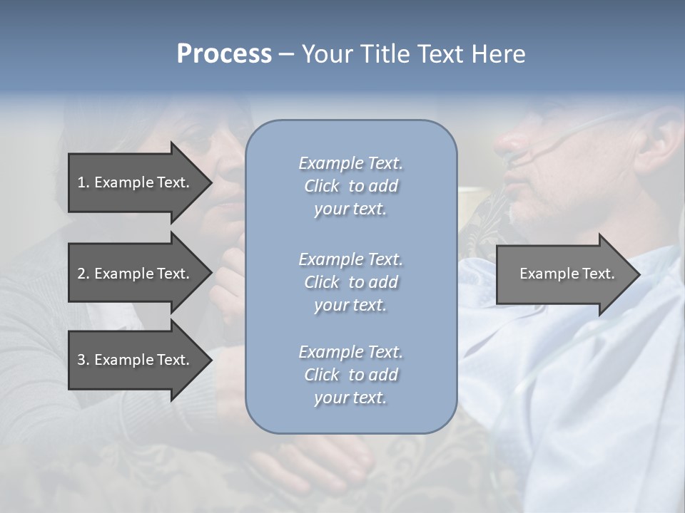 A Man Sitting Next To A Woman On A Couch PowerPoint Template