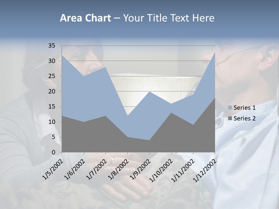 A Man Sitting Next To A Woman On A Couch PowerPoint Template