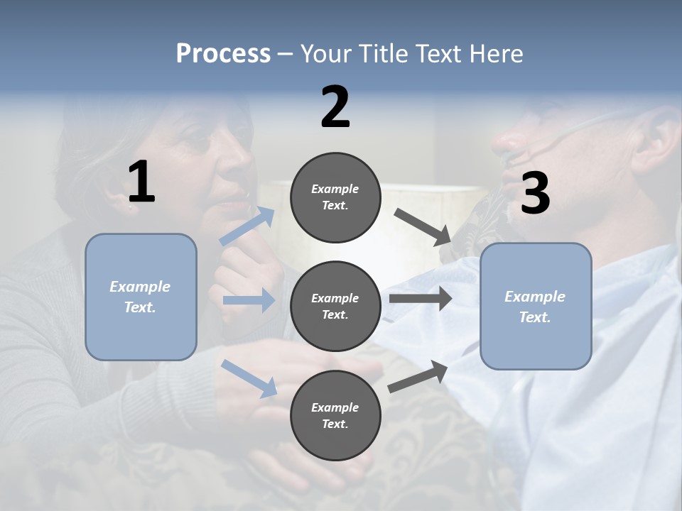 A Man Sitting Next To A Woman On A Couch PowerPoint Template