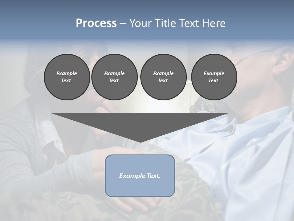 A Man Sitting Next To A Woman On A Couch PowerPoint Template