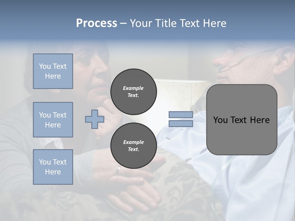 A Man Sitting Next To A Woman On A Couch PowerPoint Template