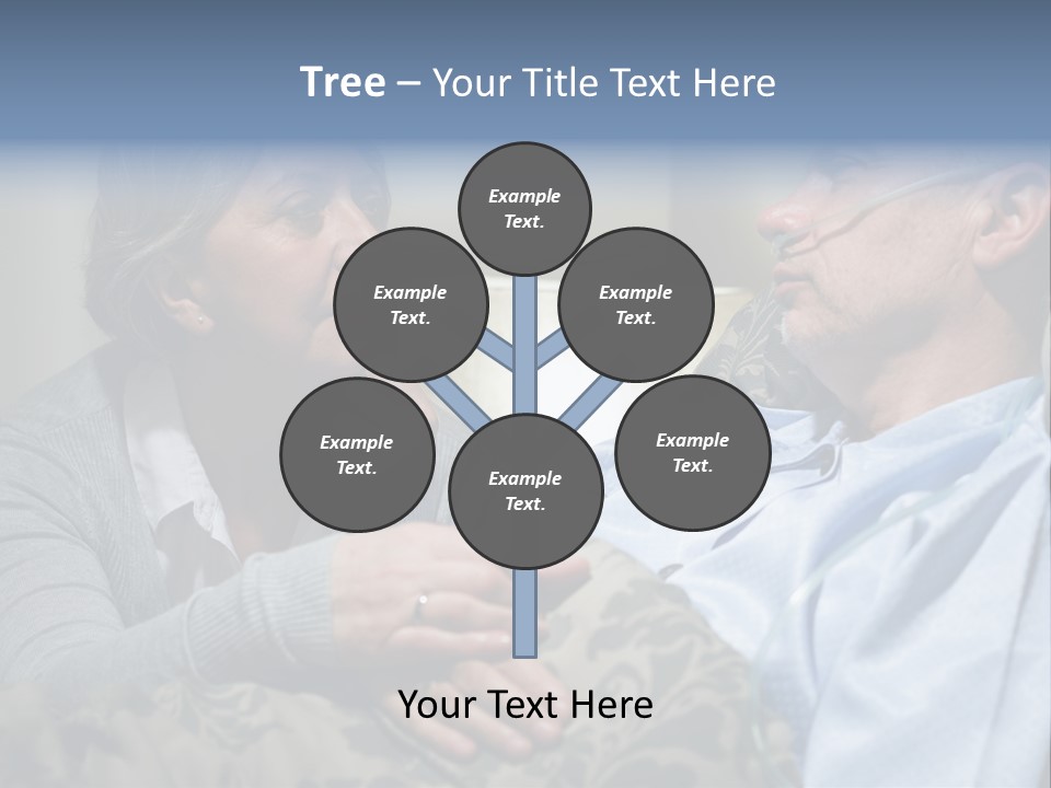 A Man Sitting Next To A Woman On A Couch PowerPoint Template