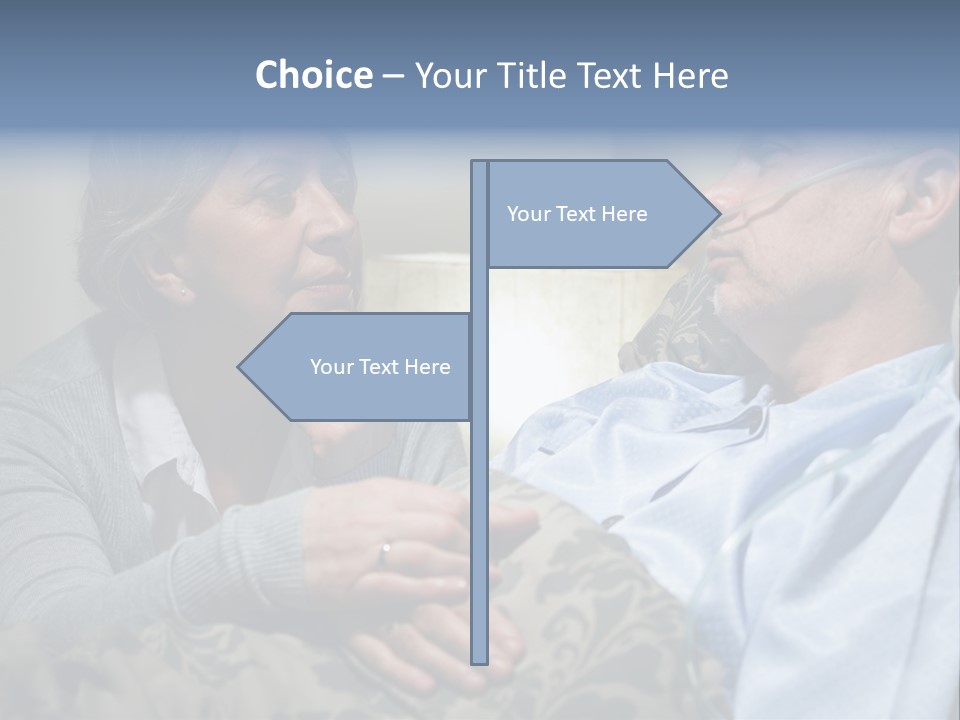 A Man Sitting Next To A Woman On A Couch PowerPoint Template