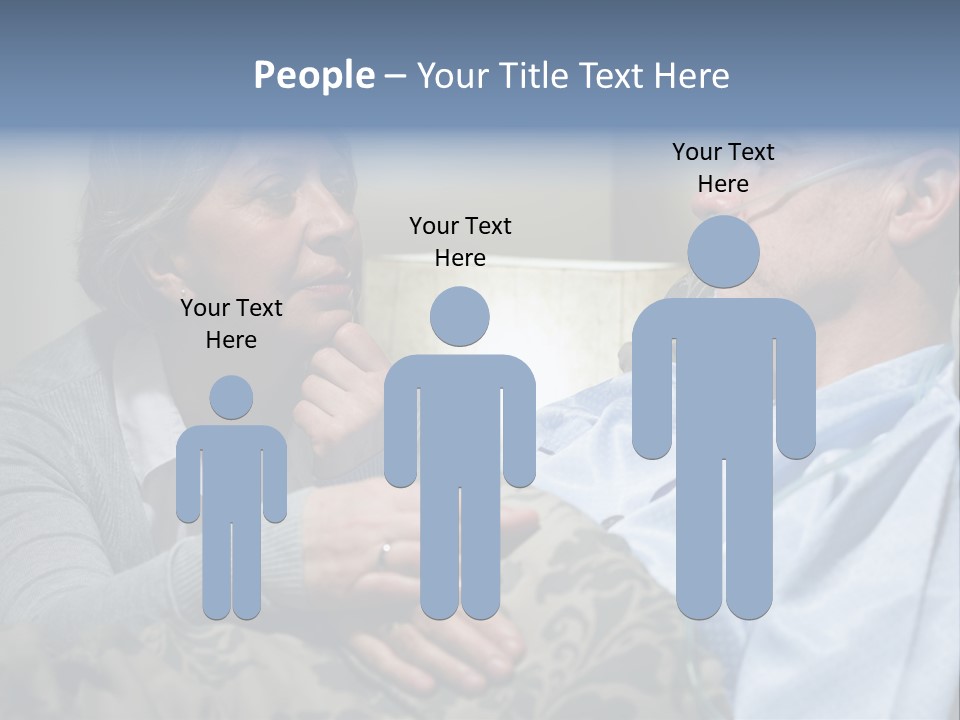 A Man Sitting Next To A Woman On A Couch PowerPoint Template