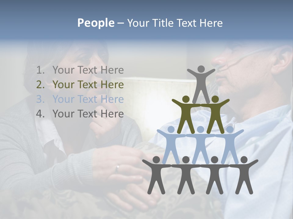 A Man Sitting Next To A Woman On A Couch PowerPoint Template