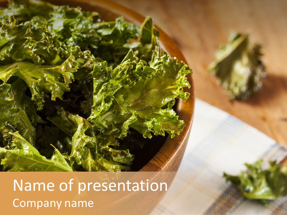 Green Baked Chips PowerPoint Template