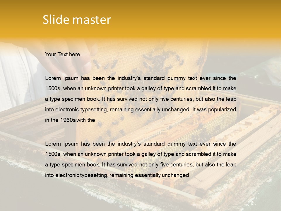 Pollination Beekeeping Apiary PowerPoint Template